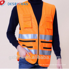 EN471 / ANSI SEA 107 3M chaqueta de seguridad de alta visibilidad bolsillo de chaleco reflectante